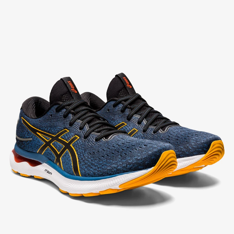 Chaussures De Running Asics Gel-Nimbus 24 Pour Homme - Azure/Amber 2 Chaussures De Running Asics Gel-Nimbus 24 Pour Homme - Azure/Amber – Image 2