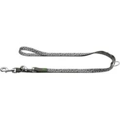 Hunter Laisse Réglable Réfléchissante Léopard Gris - Convenience Reflect