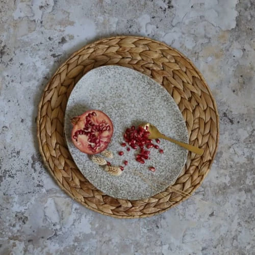 Lot De 6 Assiettes Plates En Grès 27cm 2 Lot De 6 Assiettes Plates En Grès 27cm – Image 2