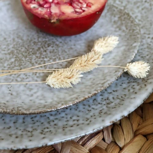 Lot De 6 Assiettes Plates En Grès 27cm 3 Lot De 6 Assiettes Plates En Grès 27cm – Image 3