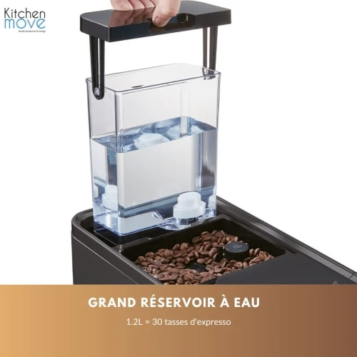 Machine à Café à Grains Automatique Acier Inoxydable Noir 1470 W 4 Machine à Café à Grains Automatique Acier Inoxydable Noir 1470 W – Image 4