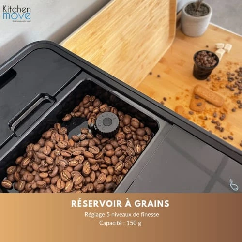 Machine à Café à Grains Automatique Acier Inoxydable Noir 1470 W 6 Machine à Café à Grains Automatique Acier Inoxydable Noir 1470 W – Image 6