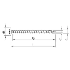 Vis Bois Heco Topix Plus Inox A2 - Tête Ronde Large 8 X 60 Mm - Filetage Total T40 - Boîte De 50 61846 -Triumph Boutique p253019 pic2