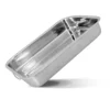 Plat à Four Rectangulaire En Inox Avec Poignées 40x28cm